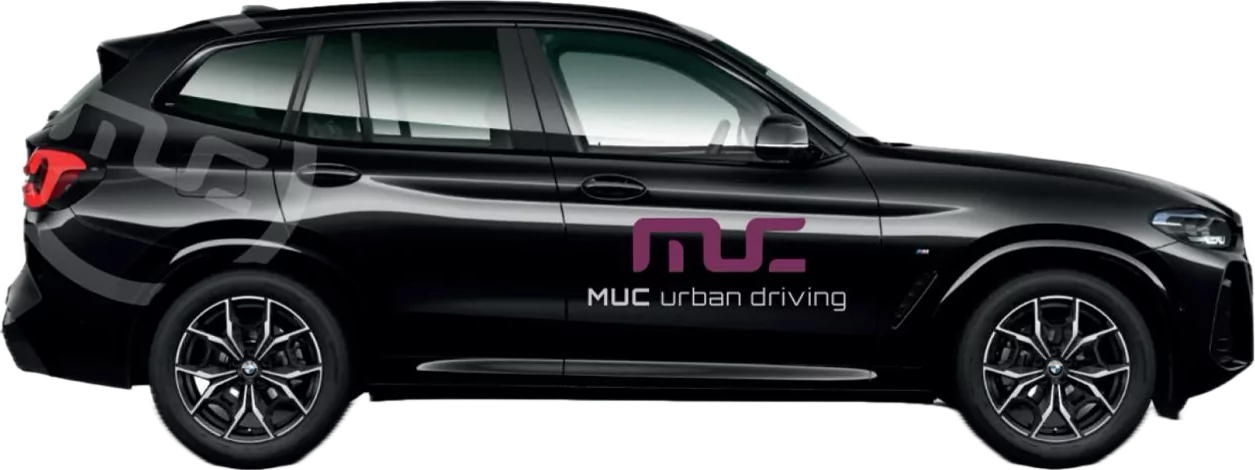 Ein BMW als Auto von der MUC Urban Driving Fahrschule München